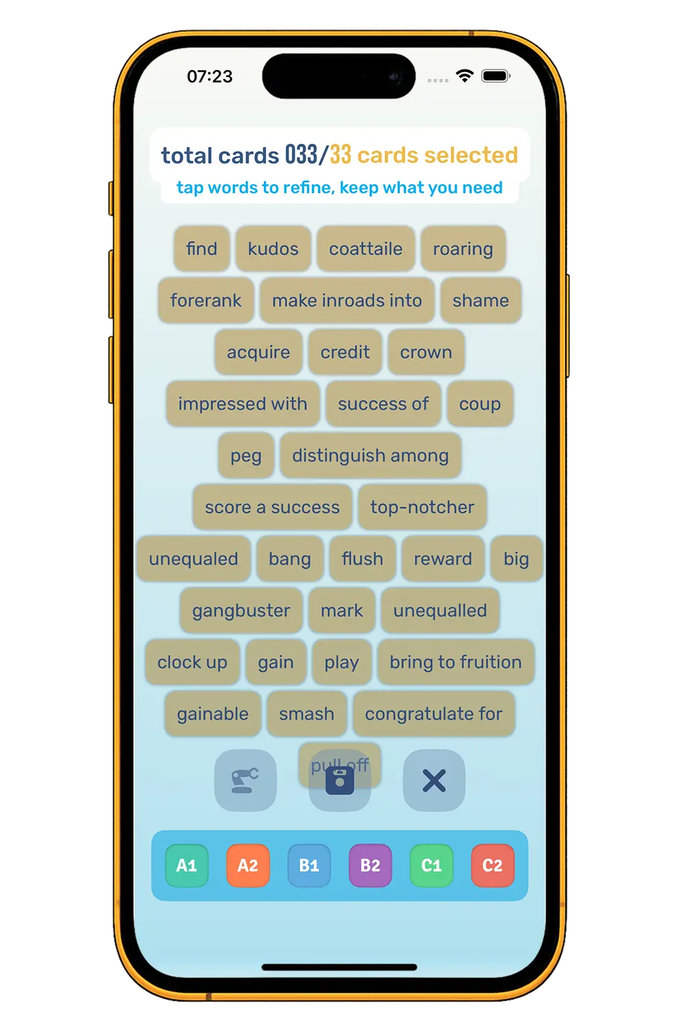 A screenshot of app